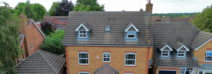 Front elevation and roof condition