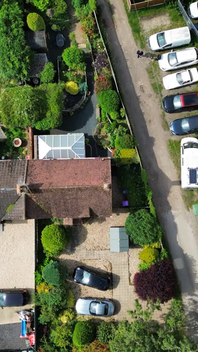 Top-down view of a site