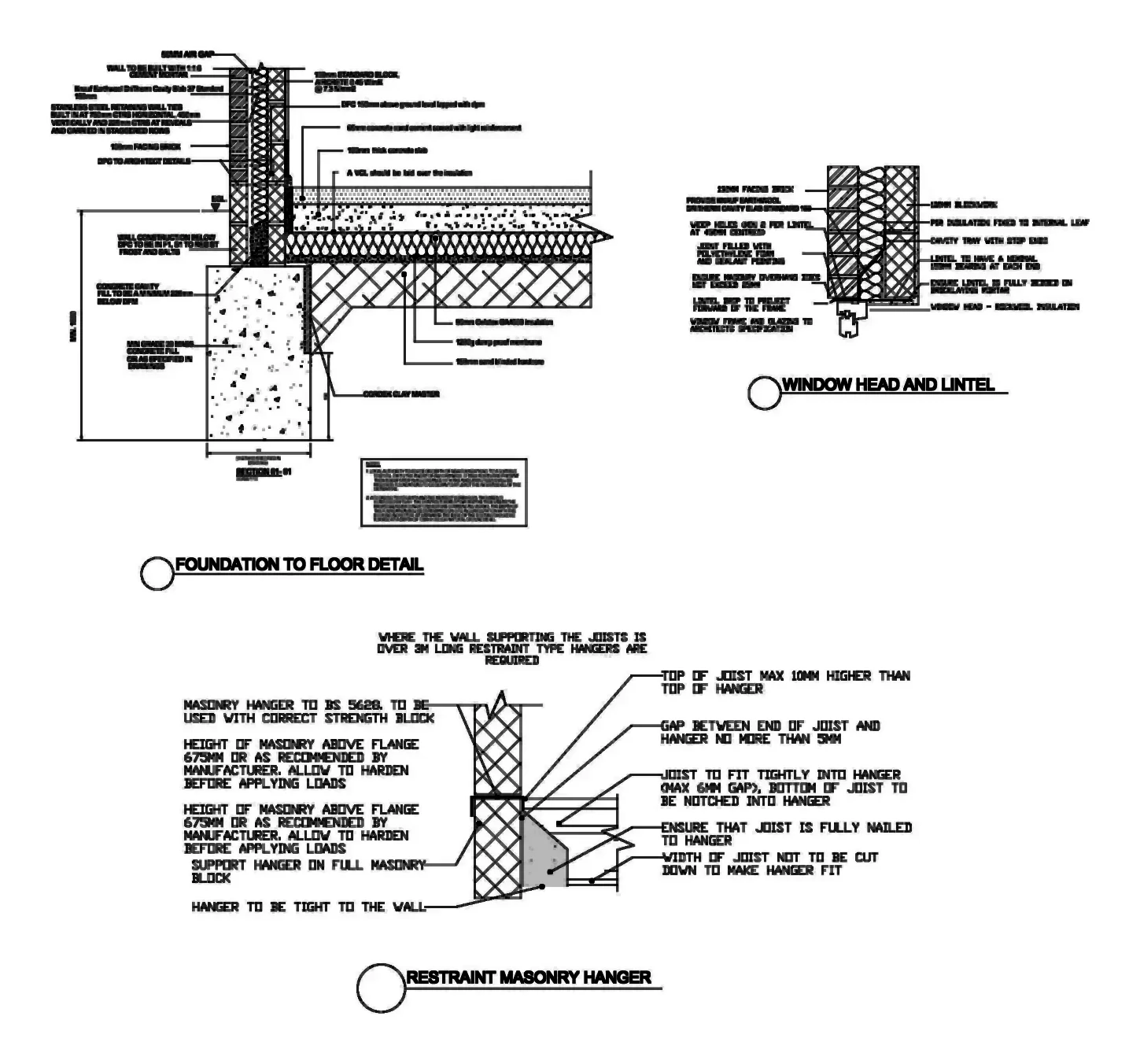 Foundation details — Erith