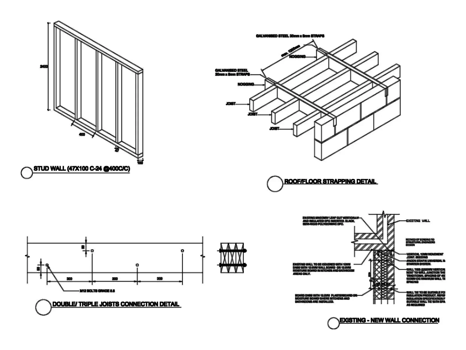 Joist & connection details — Erith